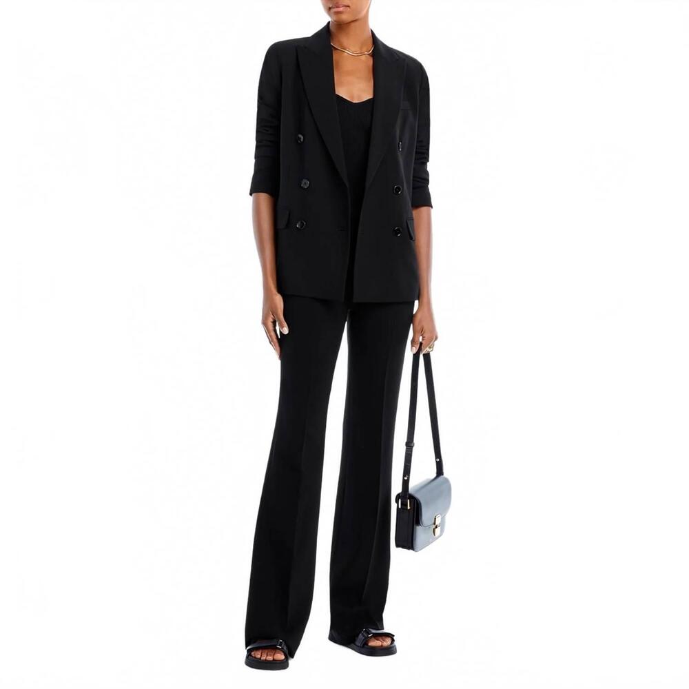 NEW THEORY demitria admiral crepe flared pants in black - Picture 5 of 8